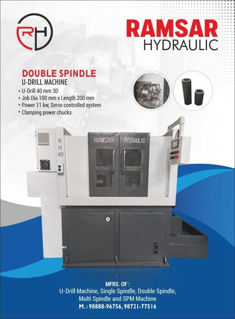 Double spindle u-drill machine manufacturers